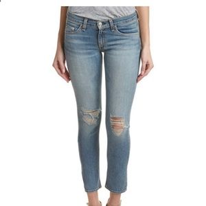 Rag & Bone Jean Distressed Capri Size 25